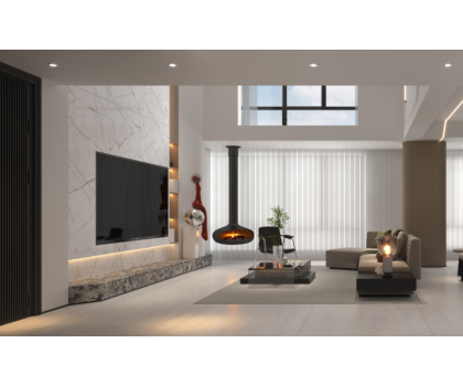 現代意式全案，歐若拉演繹沉穩克制的高級感