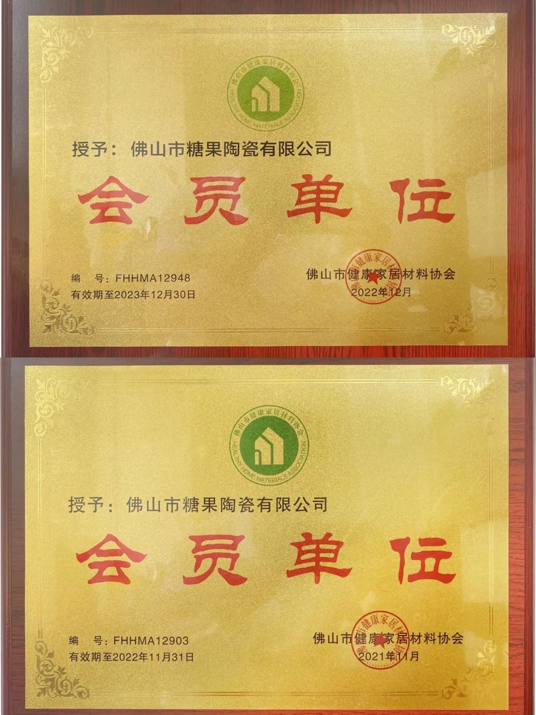 1678169092949204.jpg 糖果瓷磚連續(xù)兩年榮獲佛山市健康家居材料協(xié)會會員單位.jpg